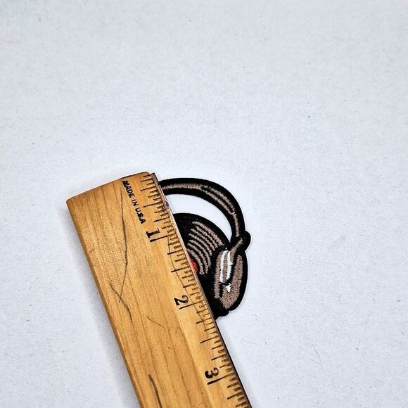 Headset headphones music PLAYER iron on patch diy sew on wearab… - Picture 2 of 2